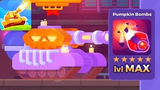 Tank Stars - Gameplay Walkthrough part 64 - Tank Pumpkin & Pumpkin Bomb Weapon Max lvl(iOS,Android)