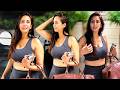 Chahatt Khanna Look Bold Beautiful In Her Gym Outfit Spotted Outside Gym In Andheri