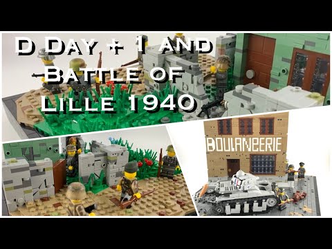 Lego WW2 Moc - D Day +1 and Battle of Lille 1940 by historic_builder