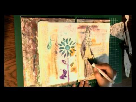 Kwakken en Plakken, Mixed media en Art journaling - Trompke - 01