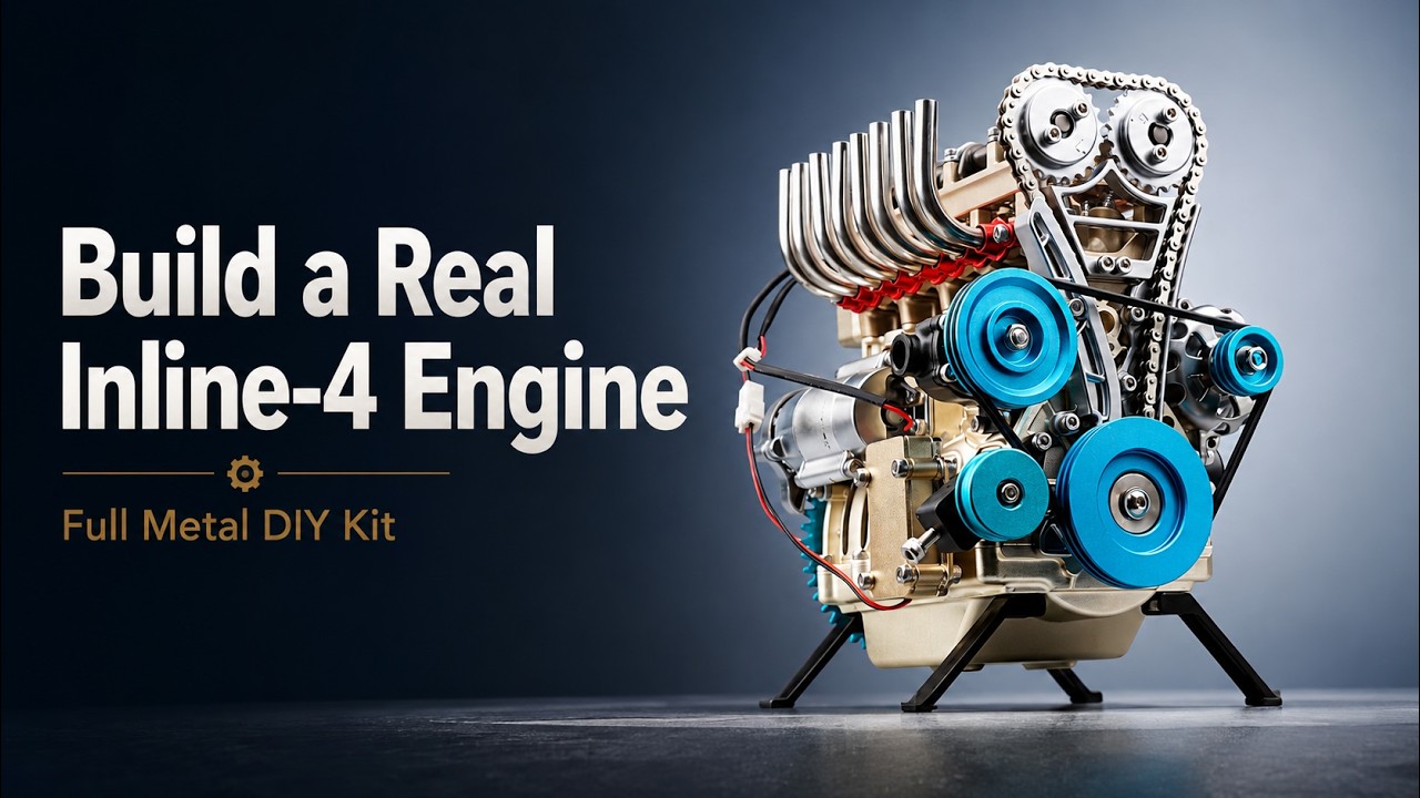Assembling a 300+ Piece Metal Engine Model | VORTRIXE&TECHING DM113