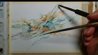 Modern Abstract Watercolor Painting | Easy & Satisfying!