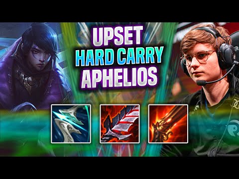 UPSET HARD CARRY WITH APHELIOS! - FNC Upset Plays Aphelios ADC vs Jinx! | Season 2022