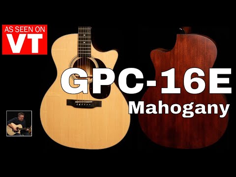Martin GPC-16E Grand Performance Mahogany Acoustic Electric Guitar w/ Gig Bag image 14