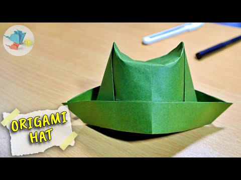 paper hat | origami hat easy | origami hat tutorial