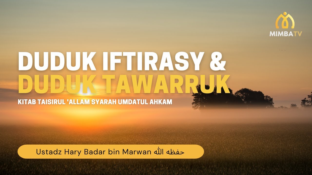 [LIVE] Simak Sekarang!   Pembahasan: *Duduk Iftirasy dan Duduk Tawarruk*_Kitab …