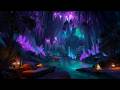 Enchanted Purple Crystal Cave Relaxing Sleep Music With Nature Sounds ASMR