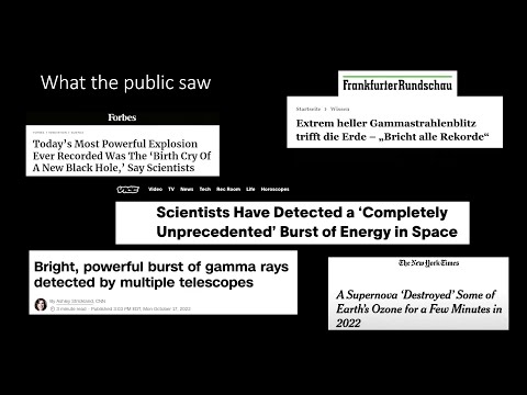 Video Thumbnail: 37C3 -  About Gamma-Ray Bursts And Boats