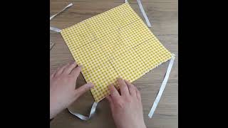 Patchwork Coaster Made from Fabric Scraps