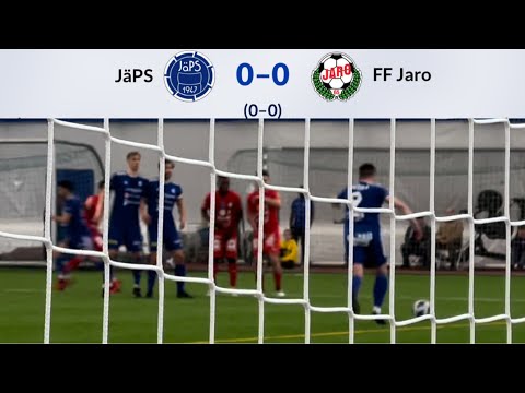 Jalkapallo Miesten Ykkönen JäPS vs FF Jaro 18.4.2022 JäPS ensimmäinen vapaapotku