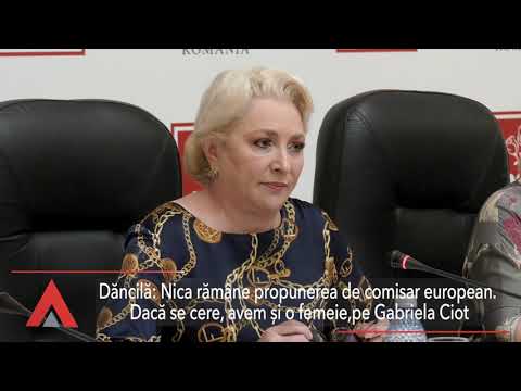Stiri Mediafax 02 Octombrie - Dăncilă: Nica rămâne propunerea de comisar european