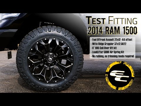 Test Fitting - 2014 Ram 1500 w/ 6" BDS lift, 22" Fuel Assaults, 37" Nitto Ridge Grapplers, & More!