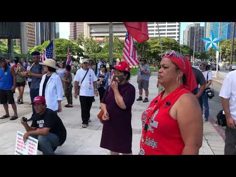 Local Pro Trump group gathers at state Capitol for peaceful rally