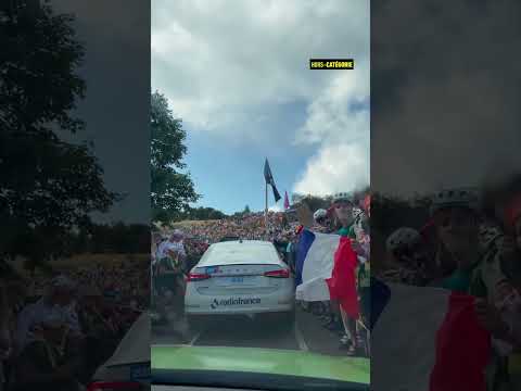🔥 Ambiance folle dans la montée du col du Haag pour le Tour de France #cyclisme