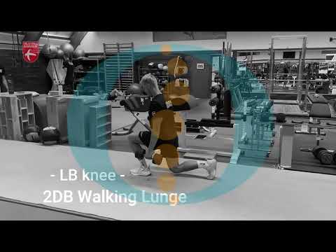 2DB walking lunge