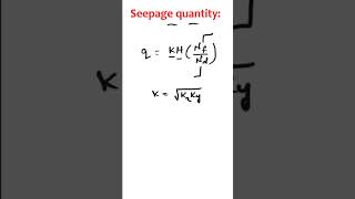 Seepage quantity through flow net.