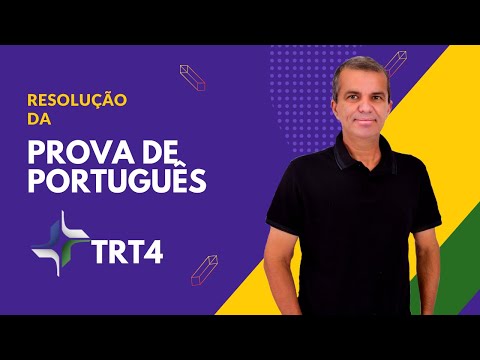 Técnico TRT4: Resolução da prova de Língua Portuguesa