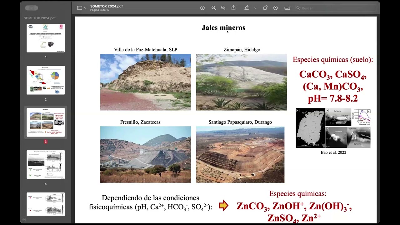 Alteración de sulfuros primarios y el efecto ecotóxico causado por la movilidad de elementos tóxicos