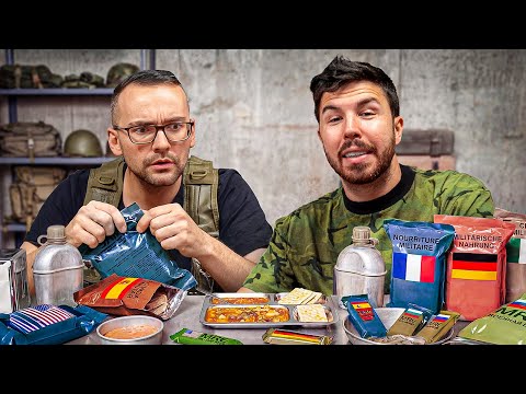 Abriendo Comida Militar de Cada País con Xokas
