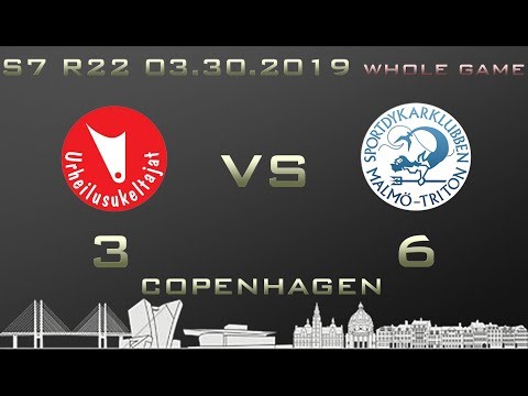 Euroleague 7th season WHOLE GAME Urheilusukeltajat - SDK Malmo Triton 3-6 (1-4)