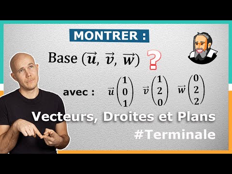 Prove that 3 VECTORS are a BASIS of Space - Corrected Exercise - Terminale