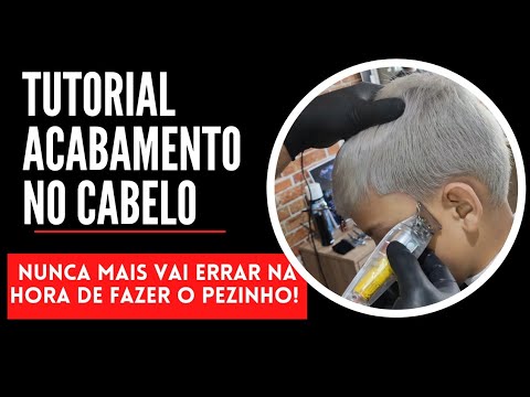COMO FAZER ACABAMENTO DO CORTE | TUTORIAL PÉZINHO NO CABELO