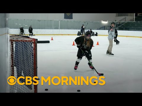 Little girl who fled Ukraine war finds second family in hockey