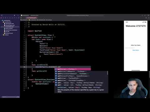 User Defaults in SwiftUI - How To Store Data Using User Defaults with SwiftUI
