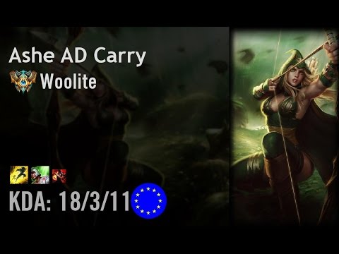 Ashe AD Carry vs Jhin - Woolite - EUW Challenger Patch 6.13