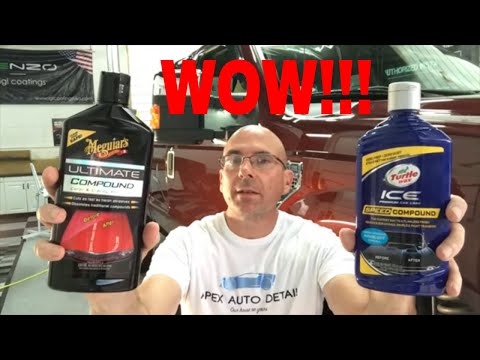 TURTLE WAX Ice Speed Compound Versus MEGUIAR"S Ultimate Compound!!!
