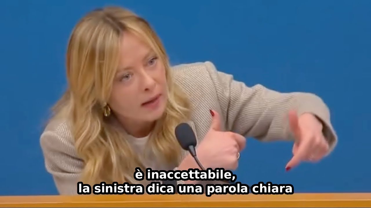 GIORGIA MELONI: “LA SINISTRA HA SOTTOVALUTATO E COPERTO AMBIGUITÀ GRAVISSIME SU HANNOUN”