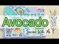 Avocado Journal Journal With Homemade Journal Set Journal With Me Creative Journal Ideas