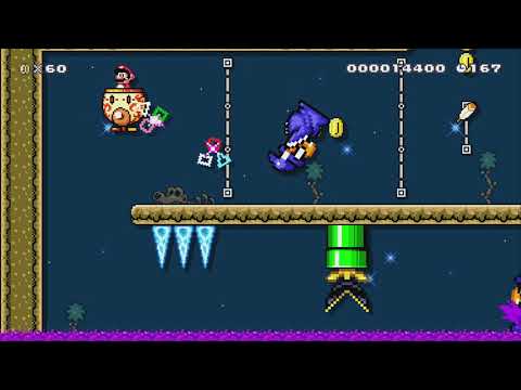 どくどくウッドフォレスト   Poisonous Forest by カノク - Super Mario Maker 2 - No Commentary 1bx