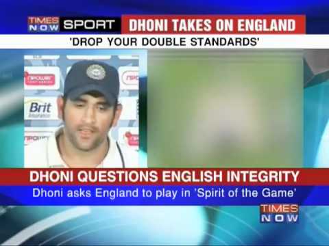Dhoni Slams English Double Standards