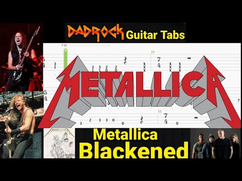 Blackened - Metallica - Guitar + Bass TABS Lesson