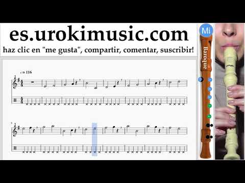 Como Tocar flauta dulce B. The Pink Panther - Theme Song Tablatura Parte#1 ejercicios um-i927