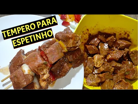 TEMPERO PARA ESPETINHO de carne - [COM UMA DICA SUPER ESPECIAL]