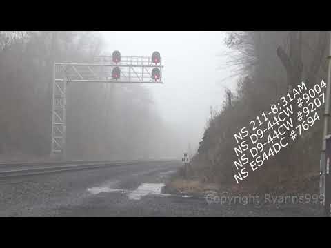 Harrisburg line in the fog