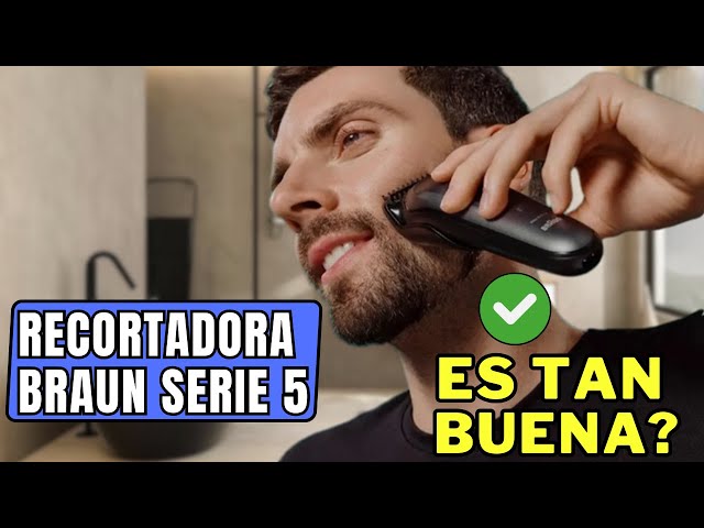 Vídeo relacionado con Braun - Cortapelos todo en uno serie 5, 9-en-1, hoja ultra afilada, 120 minutos de autonomía, protección SkinGuard para el cuerpo, corte preciso y eficiente, mango AquaGrip práctico bajo el agua,