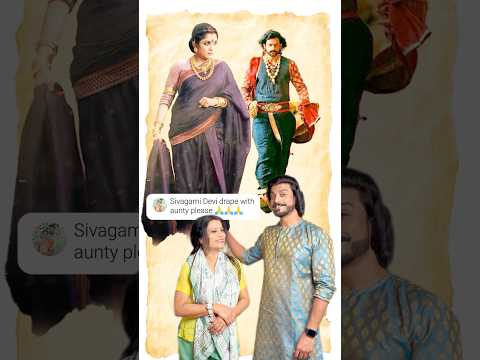 #Baahubali #Draping #Saree #recreation ✨