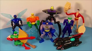 2010 BATMAN THE BRAVE and THE BOLD SET OF 8 McDONALD'S HAPPY MEAL KID'S TOY'S VIDEO REVIEW
