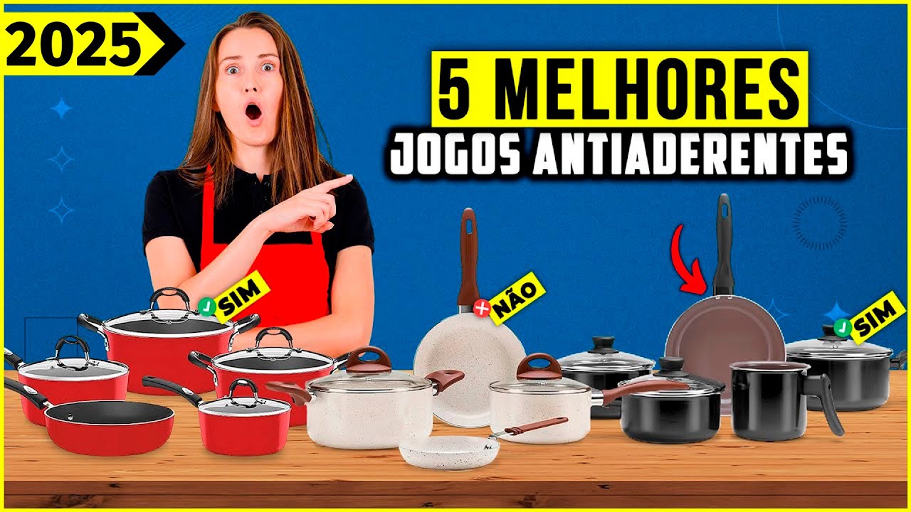Os 5 Melhores Jogo de Panela Antiaderente/ Conjunto de Panelas Antiaderente Em 2025!