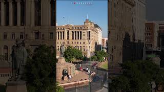 🇿🇦 Pretoria: The Beautiful CHURCH SQUARE Drone Scenes! #shorts #tourmarvel #travel