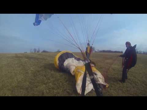 29 km/h paragliding když funí