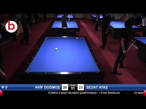 AKİF DOĞMUŞ & SEDAT ATAŞ Bilardo Maçı - 2021 1.ETAP ERKEKLER-7.TUR