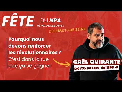 Gaël Quirante à la fête du NPA R Hauts-de-Seine