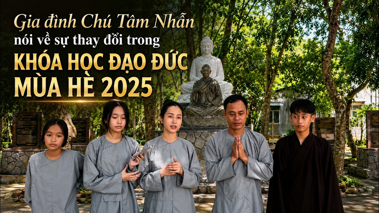 5 người trong gia đình đều thay đổi sau Khóa Học Đạo Đức Mùa Hè 2025 | PT Tâm Nhẫn, Thanh Hóa