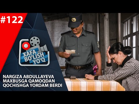 Xafa bo'lish yo'q 122-son NARGIZA ABDULLAYEVA MAXBUSGA QAMOQDAN QOCHISHGA YORDAM BERDI! (24.10.2020)