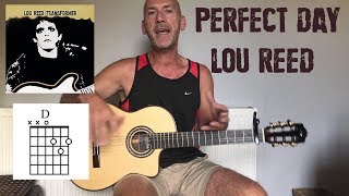 Perfect Day - Lou Reed - Guitar lesson by Joe Murphy