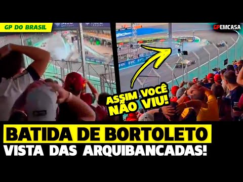 Terrifying! Butterfly accident recorded by fans at Interlagos | Formula 1 | Home GP